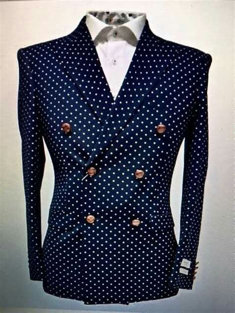 polka dot blazer men's